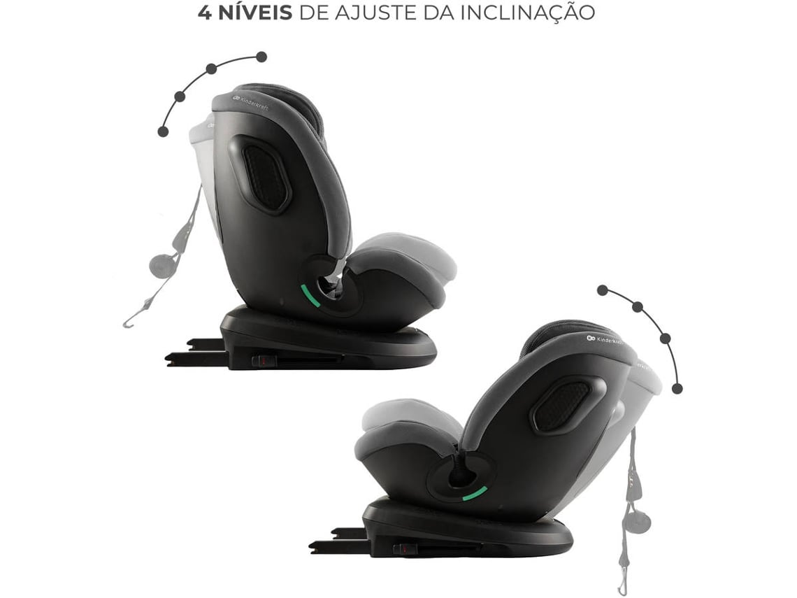 Cadeira Auto KINDERKRAFT Xpedition3 I-Size (0-36 kg, 40-150 cm - 0-12 anos - Grupo 0-1-2-3 - Cinzento)