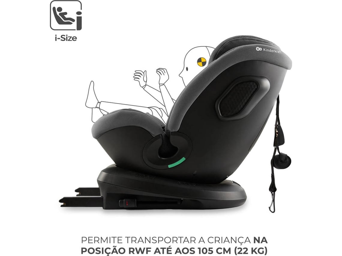 Cadeira Auto KINDERKRAFT Xpedition3 I-Size (0-36 kg, 40-150 cm - 0-12 anos - Grupo 0-1-2-3 - Cinzento)
